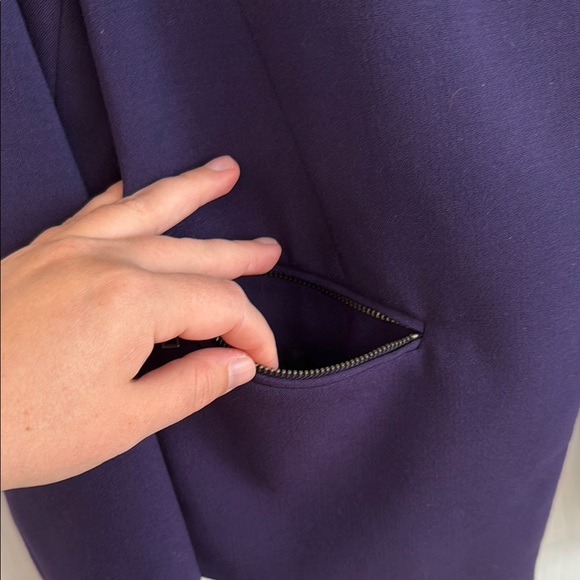Banana Republic Factory Purple Women's Jacket Blazer - Picture 3 of 12